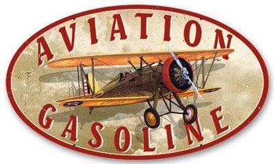 METAL SIGN - AVIATION GASOLINE