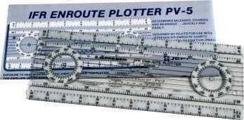 JEPPESEN IFR ENROUTE FOLDING PLOTTER PV-5