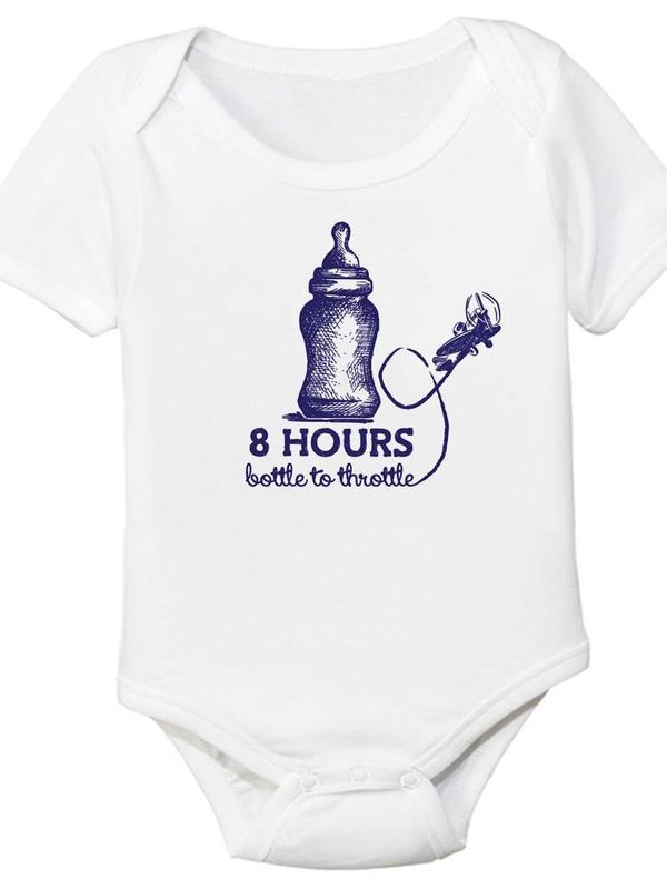 8 HOUR BOTTLE TO THROTTLE Onesie