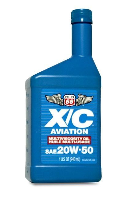 Phillips 66 X/C Aviation Oil 20W-50 per quart