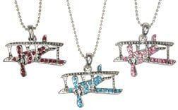 Crystal BIPLANE Necklace