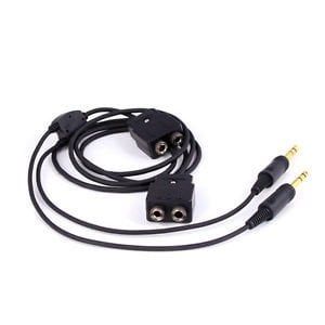 AVCOMM Adaptor - PN# P2010 5' Headset Splitter