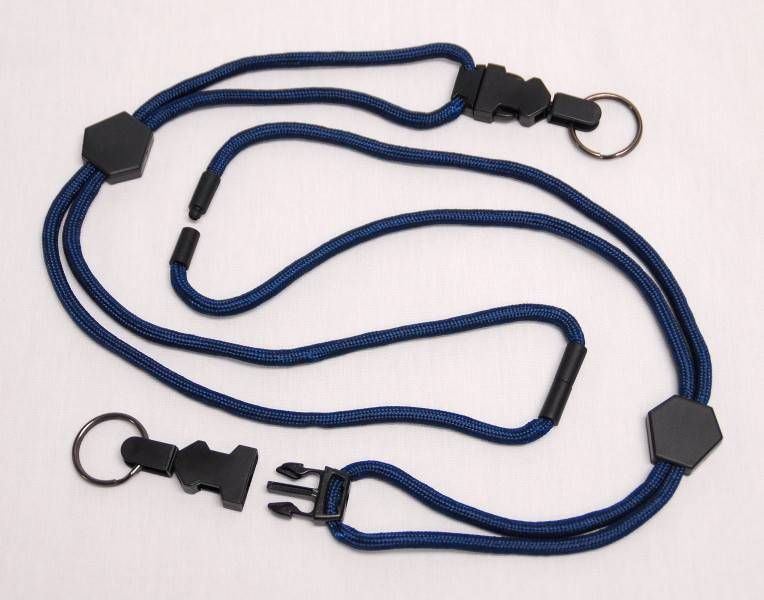 LANYARD, NAVY, RING, W/ BREAKAWAY