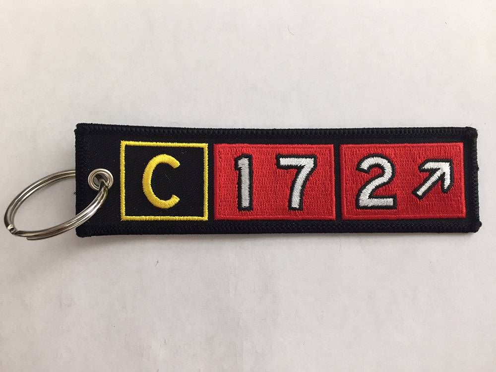 CESSNA 172 Embroidered Keychain