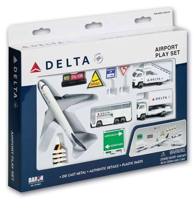 AIRPORT PLAY SET, 13 PIECE, DELTA
