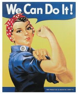 ROSIE RIVETER Tin Sign
