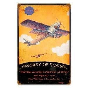 FANTASY OF FLIGHT METAL SIGN