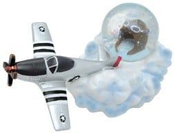 P-51 ON CLOUD Water Globe