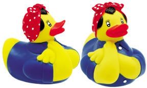 Rosie the Riverter Rubber Duckies