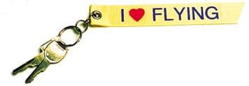 I LOVE FLYING Keychain