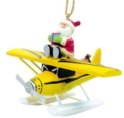Yellow Sea Plane with Santa