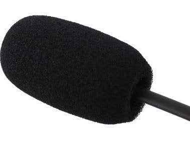 WIND SCREEN (Mic Muff) for LIGHTSPEED - Sierra, Orig. Zulu, Zulu.2, Zulu PFX