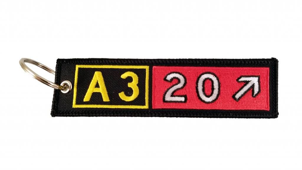 AIRBUS A320 Embroidered Keychain