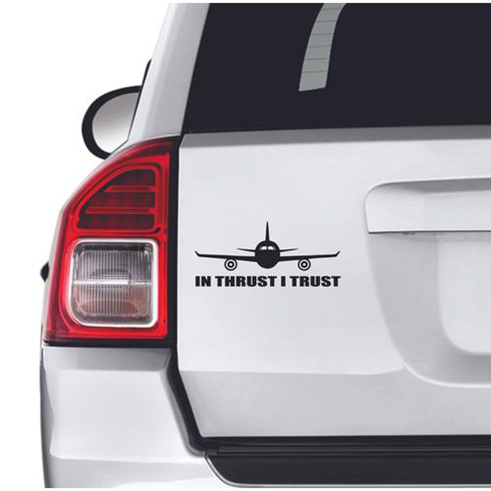 IN THRUST I TRUST STICKER