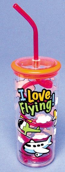 I LOVE FLYING Water Bottle