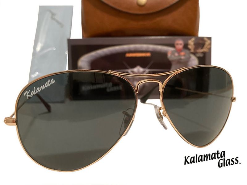 Aggressor Kalamata Glass Aviator Sunglasses