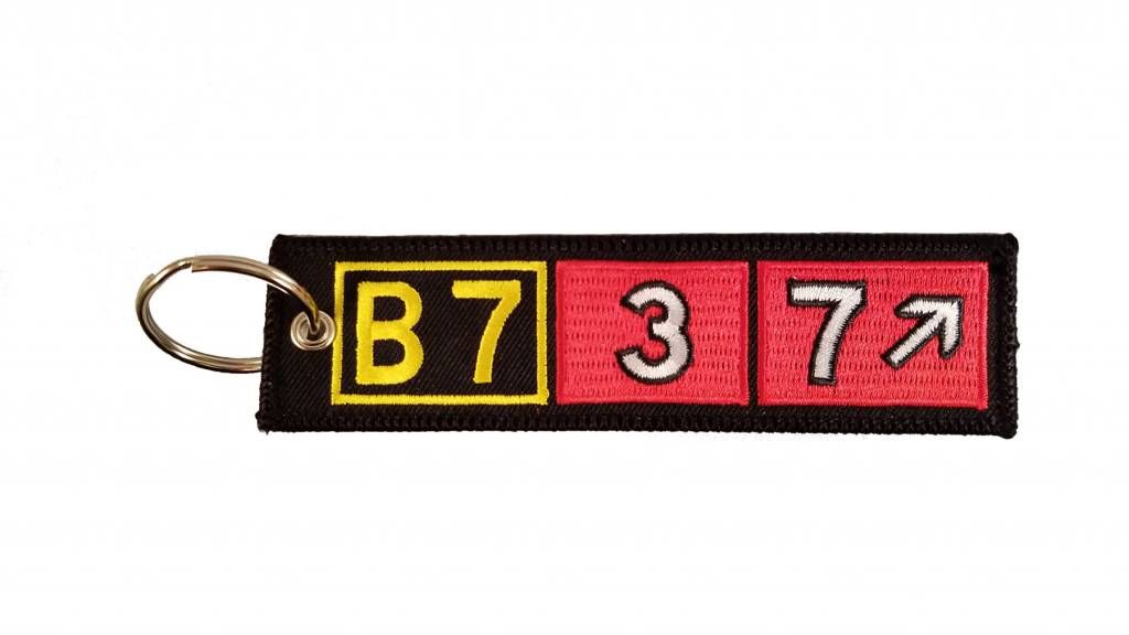 BOEING 737 Embroidered Keychain