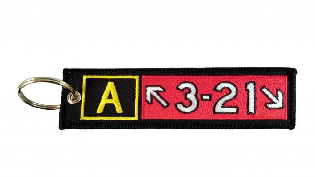 AIRBUS A321 Embroidered Keychain