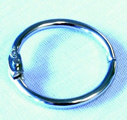 METAL 1" HINGED SNAP RING