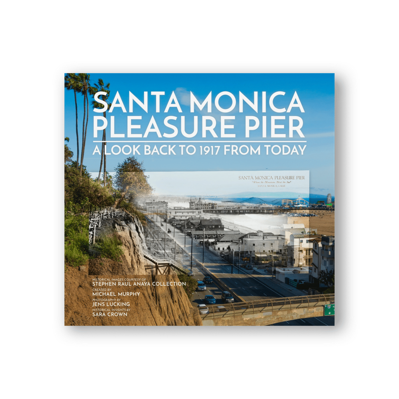 Santa Monica Pleasure Pier - A Look Back to 1917 From Today