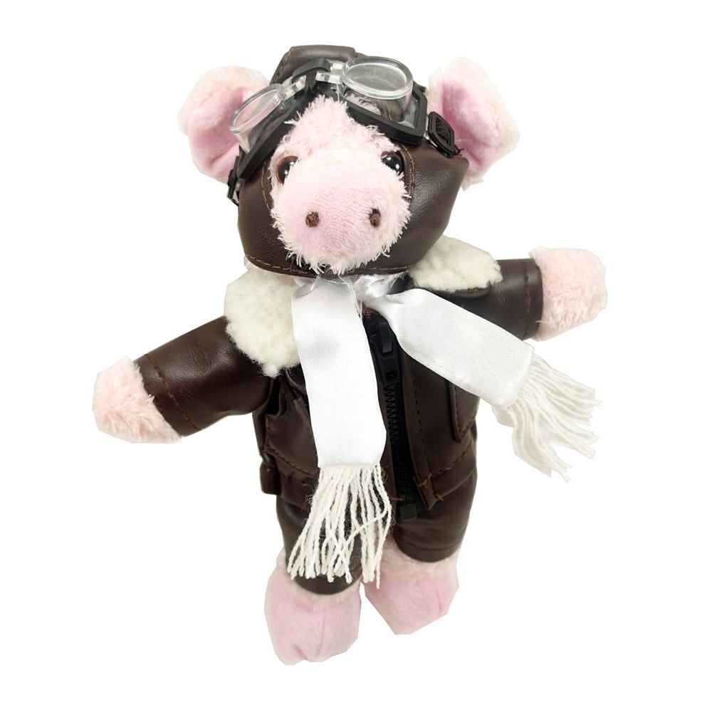 WHEN PIGS FLY, 8" PILOT PIG, PLUSH TOY