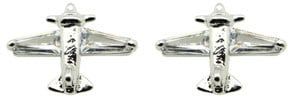 Airplane Earrings with Cubic Zirconia