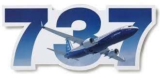 Boeing 737 Die-Cut Sticker