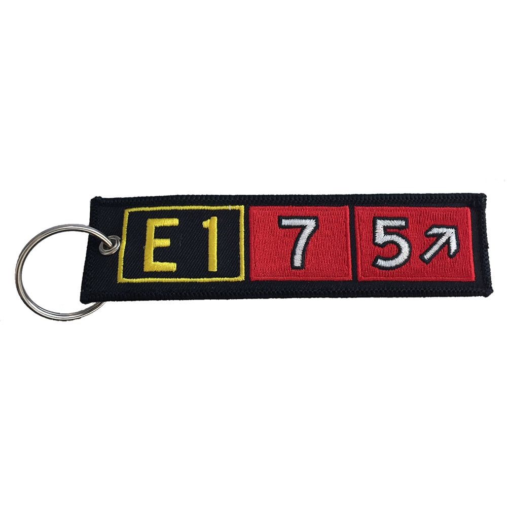 KEYCHAIN, EMBROIDERED, EMBRAER ERJ-175