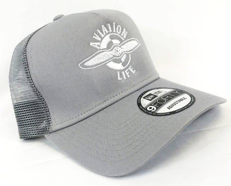 AVIATION LIFE TRUCKER HAT, GRAY