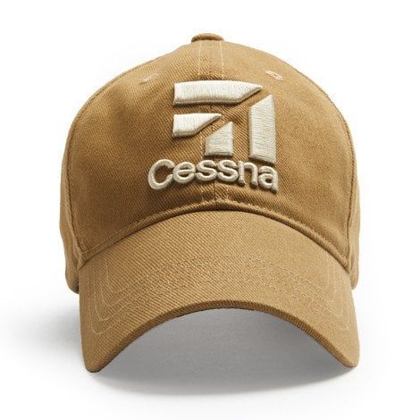 Cessna 3D Logo Cap - Tan