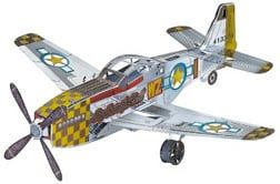 Colored P-51 Metal Puzzle