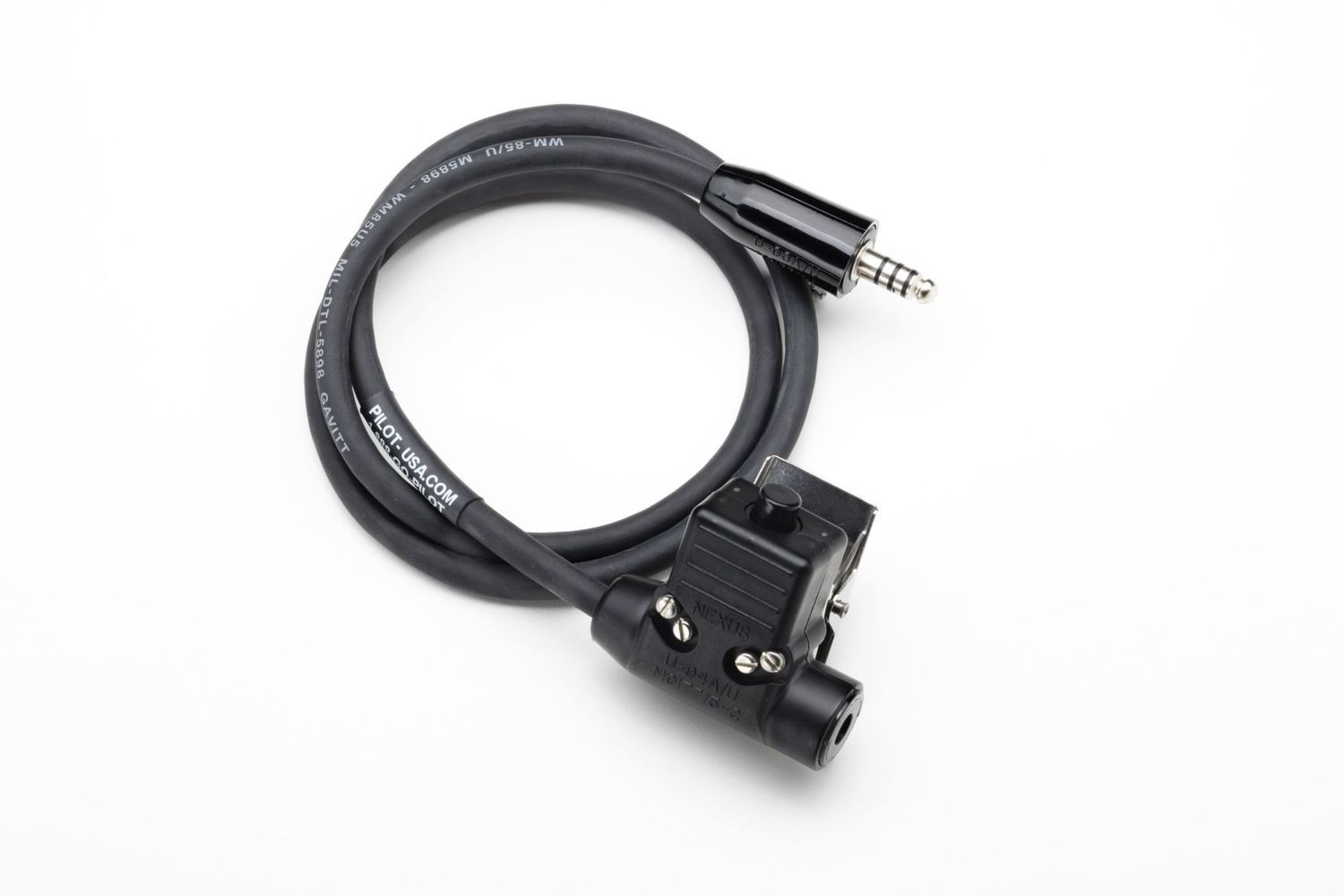 HELICOPTER GROUND CREW EXTENSION CABLE WITH PTT