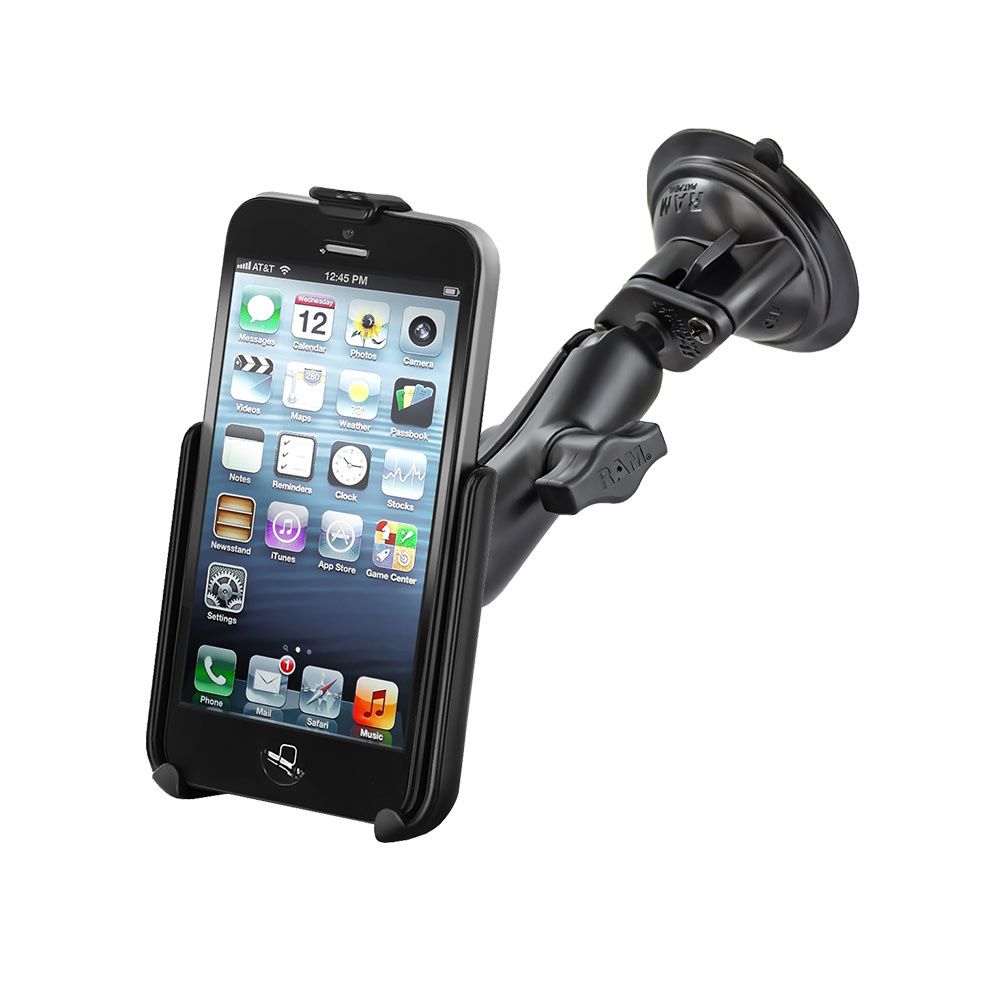 SINGLE LOCK SUCTION CUP WITH EZ ROLLER MOUNT SPECIFIC TO iPhone 5c