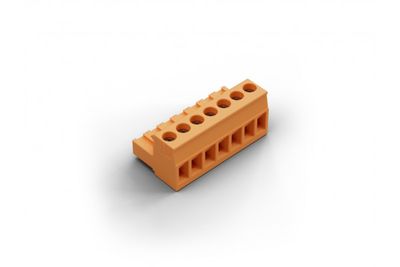 Schroefsteekklem oranje 7pin