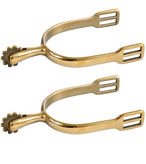 German Silver Mild Rowel Spurs, Size: Ladies - 35mm