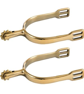 German Silver Mild Rowel Spurs