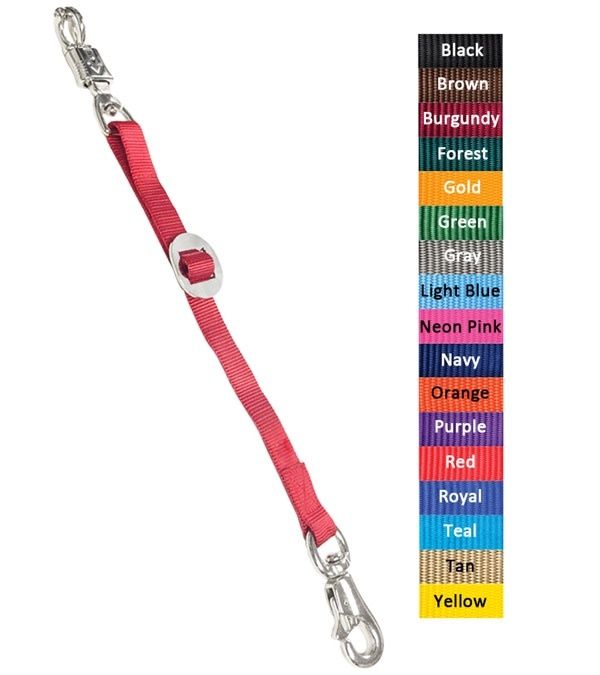 Trailer Tie with Bull Snap – Durable, Adjustable, Barn Essential