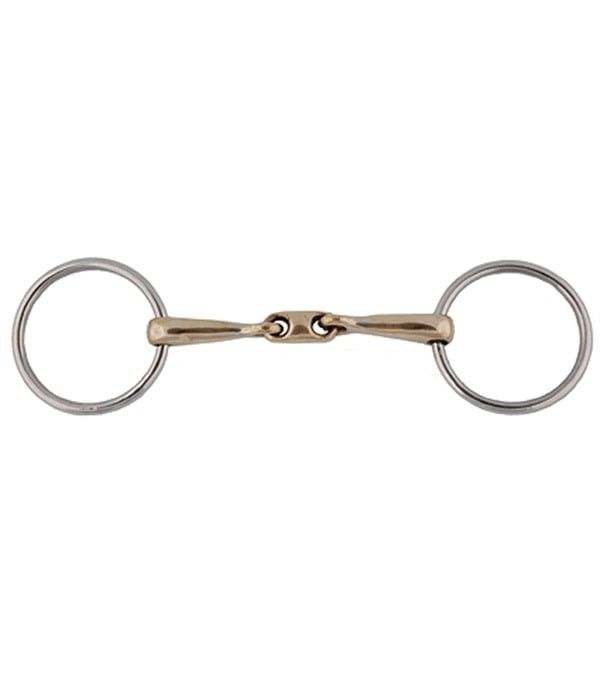 German Silver Elliptical Link Bradoon Bit