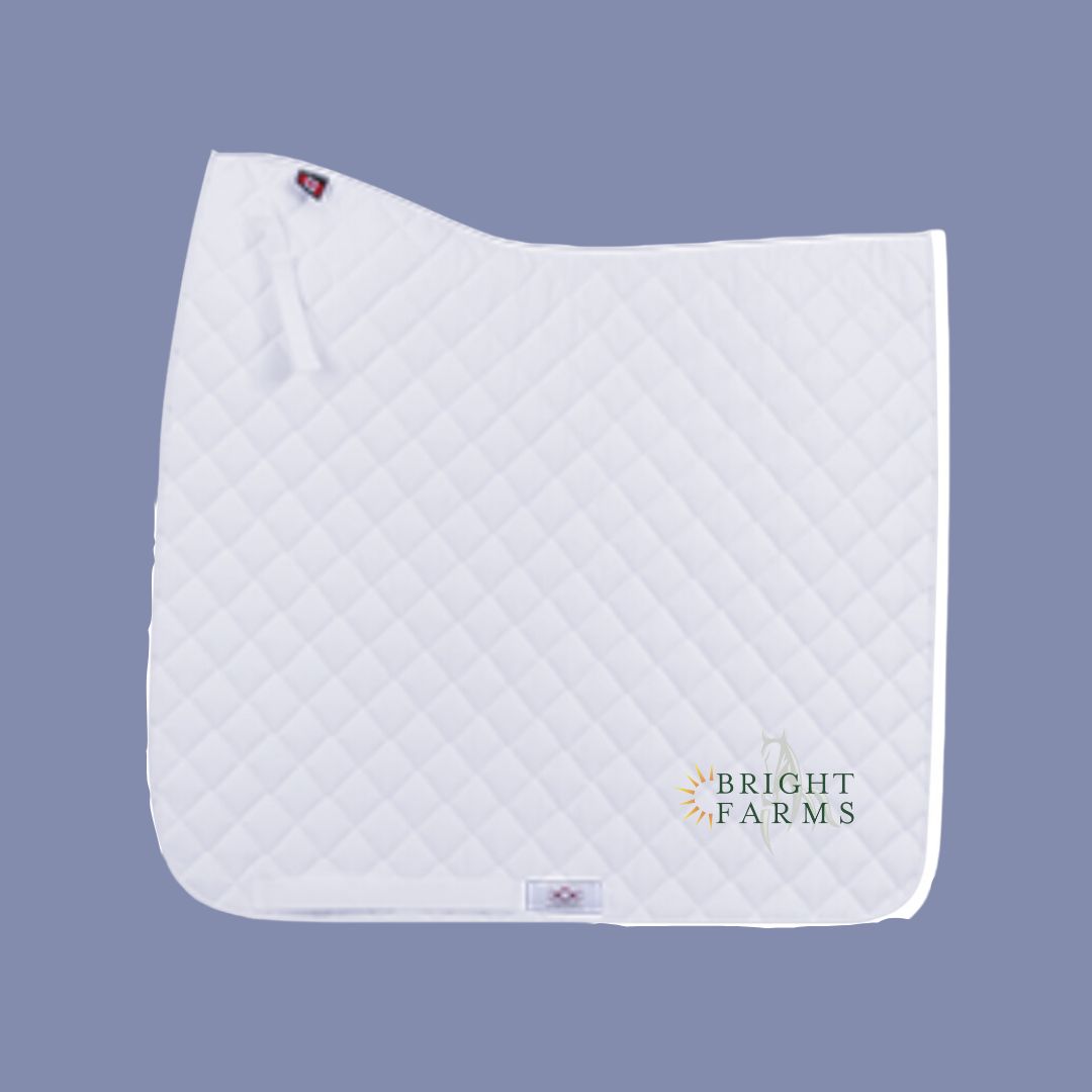 Bright Farm Dressage Show Pads - Traditional Logo