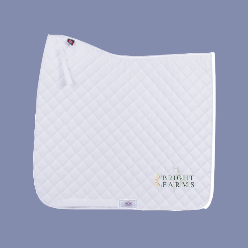 Bright Farm Dressage Show Pads - Traditional Logo
