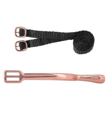 Rose Gold Spurs (Includes Straps with matching buckle)