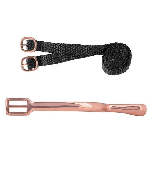 Rose Gold Spurs (Includes Straps with matching buckle)