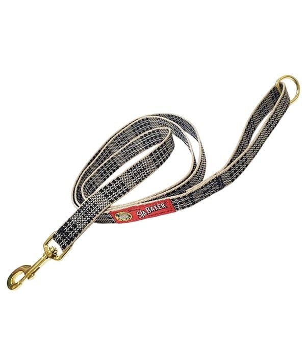 5/A Baker® Dog Leash – Classic Plaid with Brass Hardware
