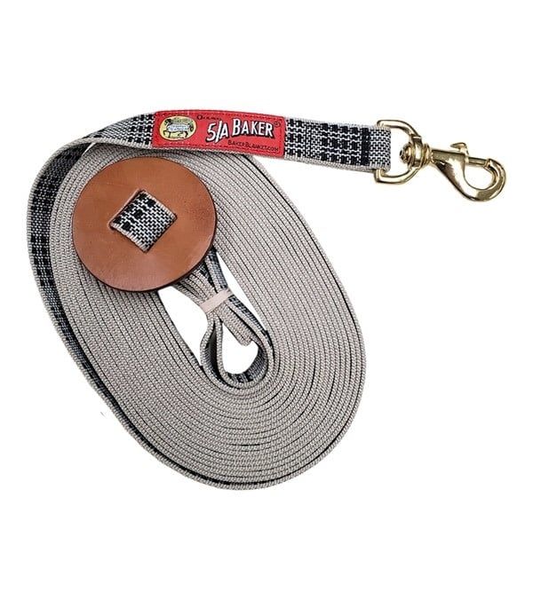 5/A Baker® Lunge Line with Snap – 30&#39; Classic Plaid