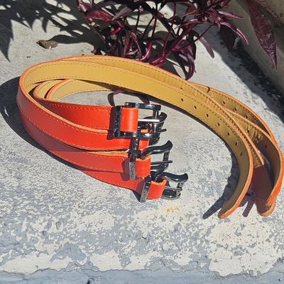 Orange Spur straps + Belt (120 cm)