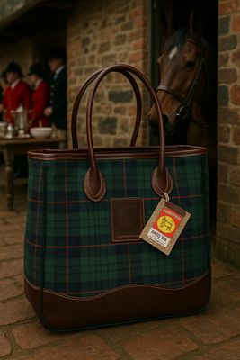 5/A Baker® Tartan Plaid Taylor Tote – Equestrian Everyday Bag