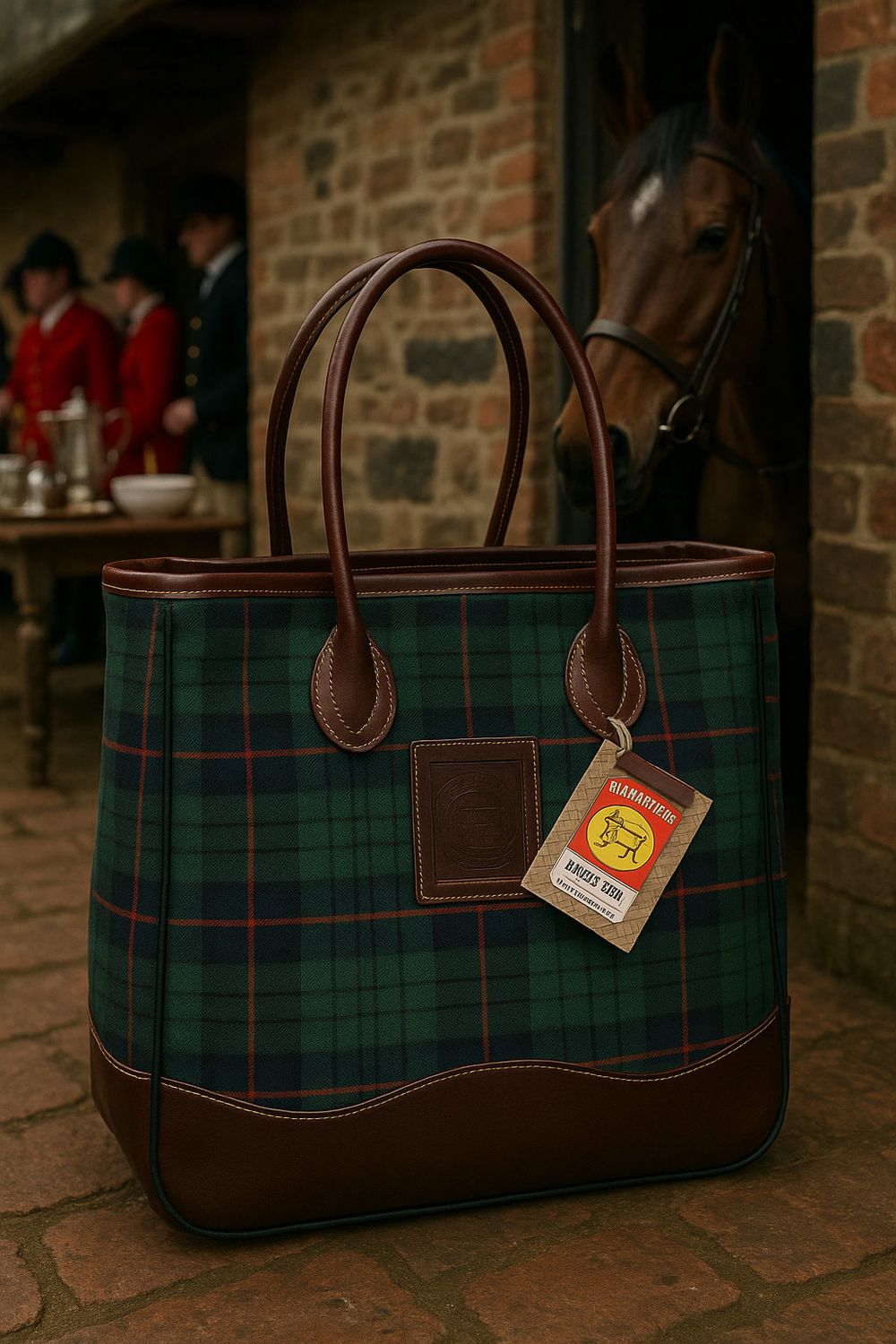 5/A Baker® Tartan Plaid Taylor Tote – Equestrian Everyday Bag