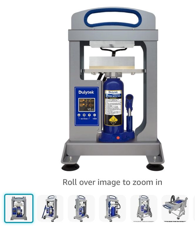 Dulytek® All-In-One Hydraulic Heat Press for Rosin Oil Extraction, 7 Ton