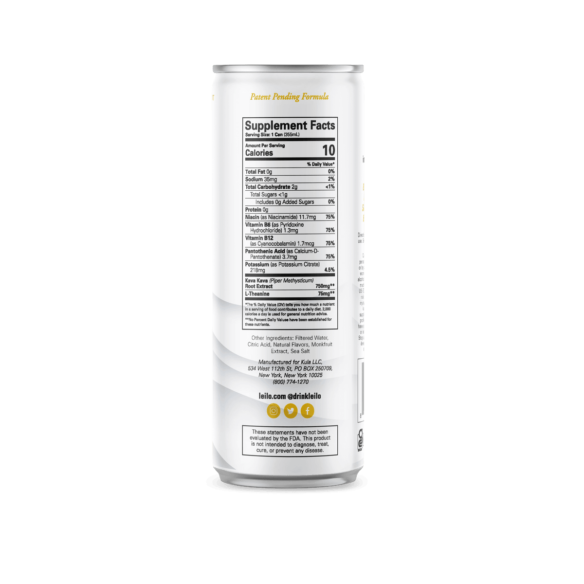 Leilo | Lite Pineapple Coconut Kava Drink single
