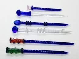 6&quot; Assorted Color Glass Dabber - Dab Tool